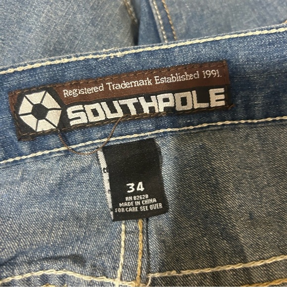 Vintage Y2K Southpole Jeans Medium Wash Straight Hip Hop Skater - Picture 7 of 8